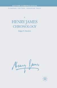 A Henry James Chronology (Author Chronologies Series)
