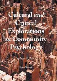 Cultural and Critical Explorations in Community Psychology : The Inner City Intern