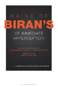 メーヌ・ド・ビラン『直接的覚知』（英訳）<br>Maine de Biran's 'Of Immediate Apperception'