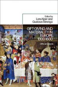 近代初期ヨーロッパにおける贈与と物質性<br>Gift-Giving and Materiality in Europe, 1300-1600 : Gifts as Objects