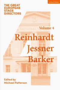 The Great European Stage Directors Volume 4 : Reinhardt, Jessner, Barker (Great Stage Directors)