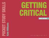 批判的になるためのポケット・ガイド（第３版）<br>Getting Critical (Pocket Study Skills) （3RD）