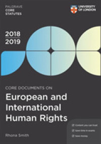 Core Documents on European and International Human Rights 2018-19 (Palgrave Core Statutes) （4TH）