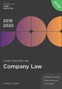 Core Statutes on Company Law 2019-20 (Macmillan Core Statutes) -- Paperback / softback （4th ed. 20）