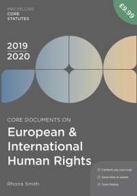 Core Documents on European and International Human Rights 2019-20 (Macmillan Core Statutes) （5TH）