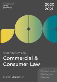 Core Statutes on Commercial & Consumer Law 2020-21 (Macmillan Core Statutes) -- Paperback / softback （5 ed）