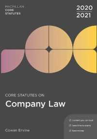 Core Statutes on Company Law 2020-21 (Macmillan Core Statutes) （5TH）