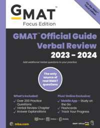GMAT Official Guide Verbal Review 2023-2024, Focus Edition : Includes Book + Online Question Bank + Digital Flashcards + Mobile App
