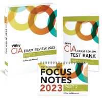 Wiley Cia 2023 Part 2: Exam Review + Test Bank + Focus Notes, Practice of Internal Auditing Set -- Paperback / softback