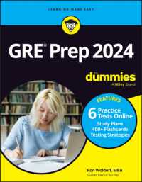 Gre Prep 2024 for Dummies with Online Practice -- Paperback / softback （12 ed）