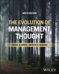 経営思想の発展（第９版）<br>The Evolution of Management Thought （9TH）