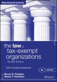 The Law of Tax-Exempt Organizations : 2024 Cumulative Supplement （12TH）