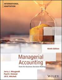 Managerial Accounting : Tools for Business Decision Making, International Adaptation （9TH）