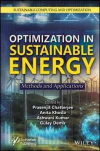 Optimization in Sustainable Energy : Methods and Applications (Sustainable Computing and Optimization)