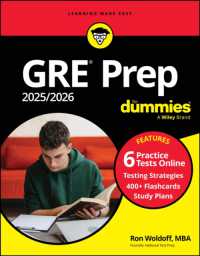 GRE Prep 2025/2026 for Dummies : Book + 6 Practice Tests + 400 Flashcards Online （13TH）