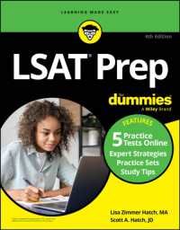 LSAT Prep for Dummies : Book + 5 Practice Tests Online （4TH）