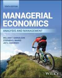 経営経済学（テキスト・第１０版）<br>Managerial Economics, with eBook Access Code : Analysis and Management （10TH）