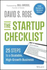 The Startup Checklist : 25 Steps to a Scalable, High-Growth Business （2ND）