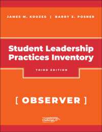 The Student Leadership Practices Inventory (LPI), Observer Instrument, 2nd Edition Revised (J-b Leadership Challenge: Kouzes/posner) （3RD）