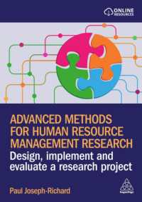 Advanced Methods for Human Resource Management Research : Design, Implement and Evaluate a Research Project