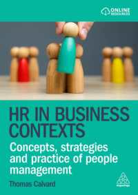 Hr in Business Contexts : Concepts, Strategies and Practice of People Management -- Hardback