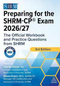 Preparing for the SHRM-CP® Exam 2026/27 : The Official Workbook and Practice Questions from SHRM （3RD）