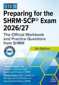 Preparing for the SHRM-SCP® Exam 2026/27 : The Official Workbook and Practice Questions from SHRM （3RD）