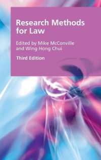 Research Methods for Law (Research Methods for the Arts and Humanities) （3RD）