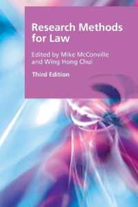 Research Methods for Law (Research Methods for the Arts and Humanities) （3RD）