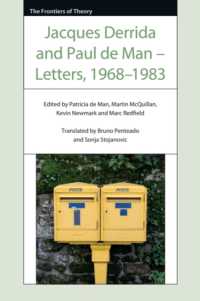 Jacques Derrida and Paul de Man - Letters, 1968-1983 (The Frontiers of Theory)