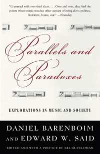 ダニエル・バレンボイム／エドワ－ド・Ｗ．サイ－ド『音楽と社会』（原書）<br>Parallels and Paradoxes : Explorations in Music and Society