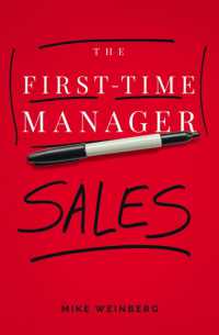 The First-Time Manager: Sales (First-time Manager Series)