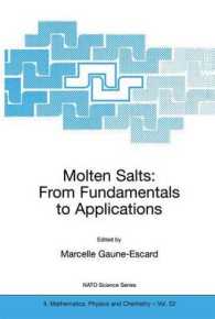Molten Salts : From Fundamentals to Applications (NATO Science Series, Series 2 : Mathematics, Physics and Chemistry, Volume 52)