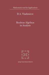 解析学におけるブール代数<br>Boolean Algebras in Analysis (Mathematics and Its Applications (Kluwer ))