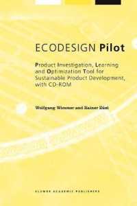 Ecodesign Pilot : Product-Investigation-, Learning-And Optimization-Tool for Sustainable Product Development with Cd-Rom （PAP/CDR）