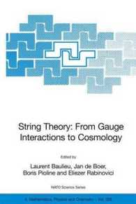 String Theory : From Gauge Interactions to Cosmology (NATO Science Series II Mathematics, Physics and Chemistry)