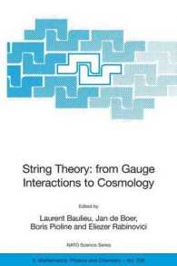 String Theory : From Gauge Interactions to Cosmology (NATO Science Series Ii: Mathematics, Physics and Chemistry)