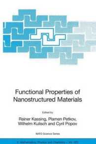 Functional Properties of Nanostructured Materials (NATO Science Series Ii: Mathematics, Physics and Chemistry)