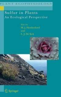 Sulfur in Plants : An Ecological Perspective (Plant Ecophysiology) 〈Vol. 6〉
