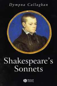 シェイクスピアのソネット<br>Shakespeare's Sonnets : A Short Introduction (Blackwell Introductions to Literature)
