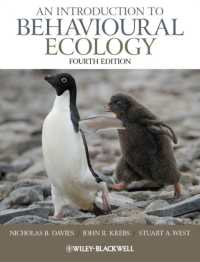 行動生態学入門（第４版）<br>An Introduction to Behavioural Ecology （4TH）