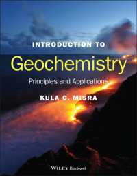 地球化学入門<br>Introduction to Geochemistry : Principles and Applications