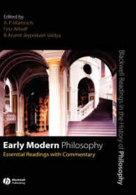 近代初期哲学：必須読本・注解<br>Early Modern Philosophy : Essential Readings with Commentary (Blackwell Readings in the History of Philosophy)