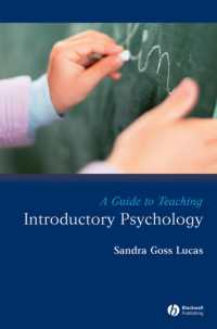 入門心理学教育ガイド<br>A Guide to Teaching Introductory Psychology (Teaching Psychological Science)