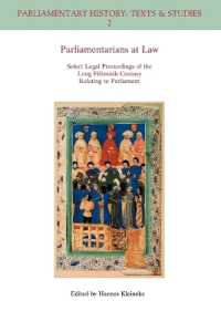 Parliamentarians at Law : Select Legal Proceedings of the Long Fifteenth Century Relating to Parliament (Parliamentary History Book)