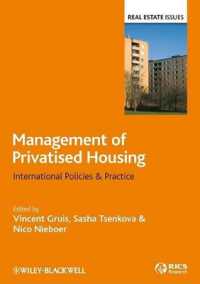 Management of Privatised Housing : International Policies & Practice