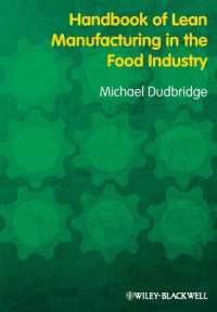 食品工業におけるリーン製造技術<br>Handbook of Lean Manufacturing in the Food Industry