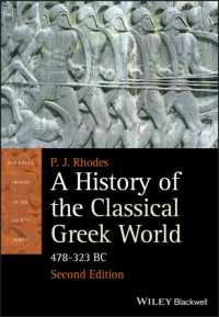 A History of the Classical Greek World : 478-323 Bc (Blackwell History of the Ancient World) （2ND）