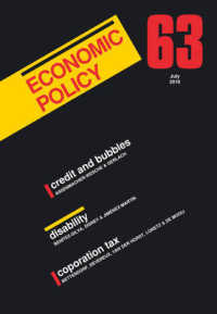 Economic Policy (Economic Policy) 〈Vol. 63〉