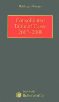 Halsbury Statutes Consolidated Table of Cases